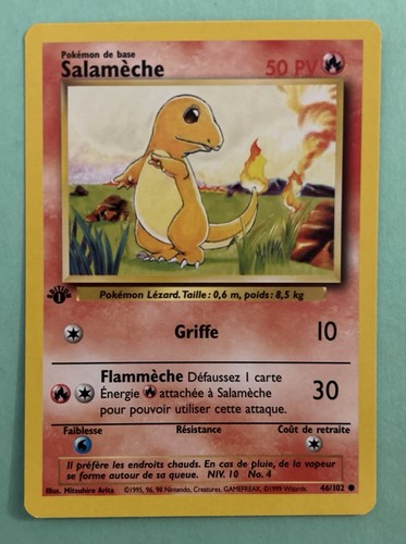 Carte pokemon salamèche - pokemon,