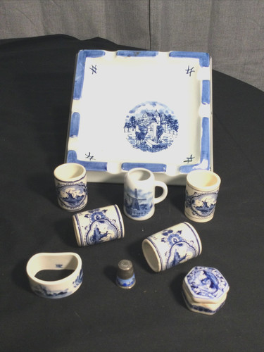 Lot vintage delft blue - lot,