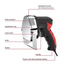 Coupe Kebab électrique Portatif Couteau à Trancher En Acier Inoxydable UE