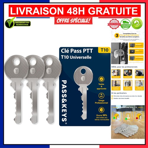 Lot clés universelles - 3,
