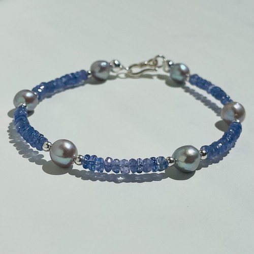 Bracelet argent perles - perles, de