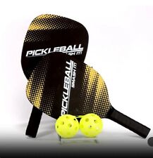 Raquettes de Pickleball JEU DE PLAGE Set with 2 Paddles 2 Balls PADDLE TENNIS
