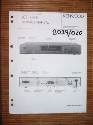 Manuel service kenwood - de,