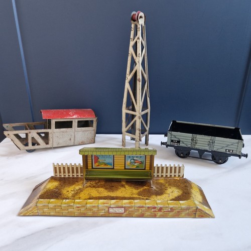 Lot jouet ancien metal train - ancien,