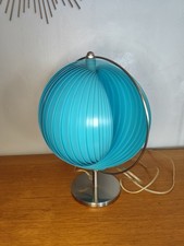 Lampe Moon Kare Design 80’s  Bleu Turquoise Vintage Inspiration Vernon Panton