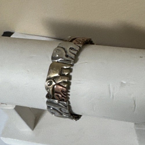 Tri tone elastic elephant link - tri-tone,