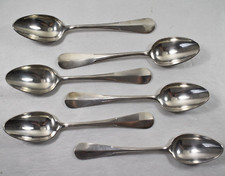 6 CUILLERES METAL ARGENTE