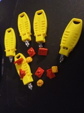 Lot 🔑 JAUNE OUTIL MONTAGE DEMONTAGE FIXATIONS PLAYMOBIL Accessoires 