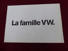 Catalogue  auto : volkswagen