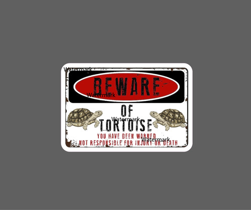 Beware tortoise sticker - beware,