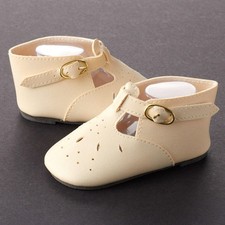 chaussure ecru 98mm poupée