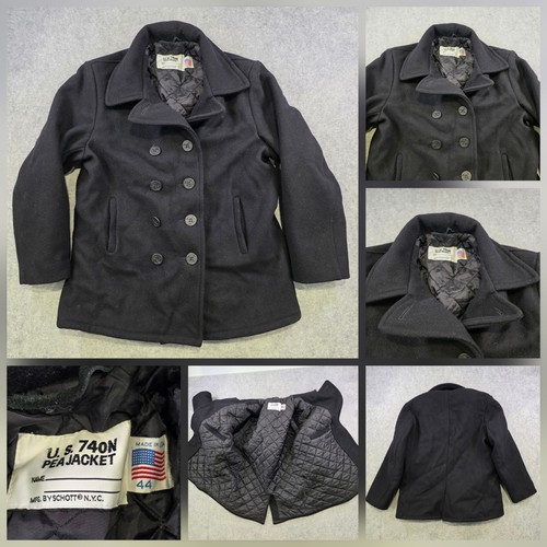Vtg schott nyc pea coat - nyc,
