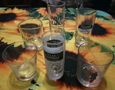 Lot 6 verres Publicitaires à Whisky Différents JAMESON WHYTE MACKAY BRIDE'S ...