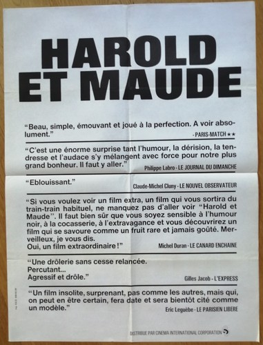 Harold maude affiche - et,