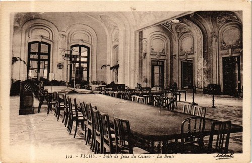 Cpa vichy salle jeux du - vichy, de