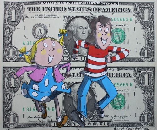 Art moderne cartoon peinture - art,