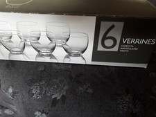 coffret de 6 verrines soufflées bouche fait main jamais servies