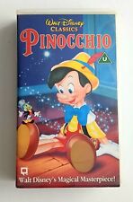 PINOCCHIO Walt Disney Classics Cassette Video VHS PAL Version anglaise
