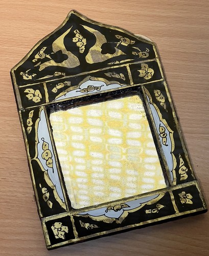 Petit miroir verre oriental - verre,
