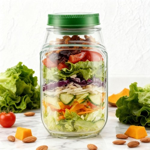 Salad container with side - salad,