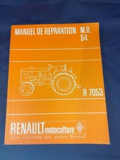 Tracteur Renault R7053 Manuel