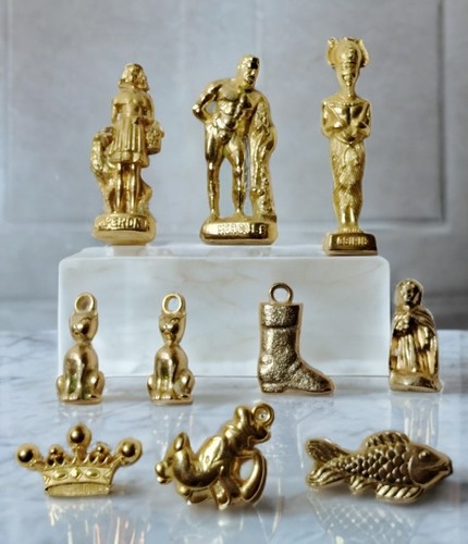 Lot fèves charms métal - lot,