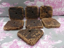 Objet de Marine 6 Flotteurs Liège de Filet de Pêche ancien 1920, 1 cassé 10X11