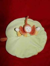 Doudou Plat Moulin Roty Lutin Vert Orange