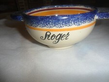 BOL A OREILLES  - HB QUIMPER Numéroté - prénom  ROGER - Parfait état -    vintag