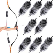 8 Pcs Otter Bow String Silencers for Recurve & Compound Bow Shock Absorption