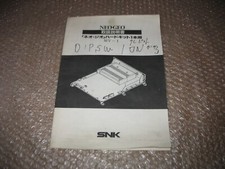 OFFICIAL MANUAL NEO GEO MVS MV-1 MOTHERBOARD JAPANESE JAMMA ARCADE