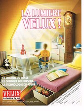 PUBLICITE ADVERTISING 044 1988  VELUX  fenetre de toit                   110414