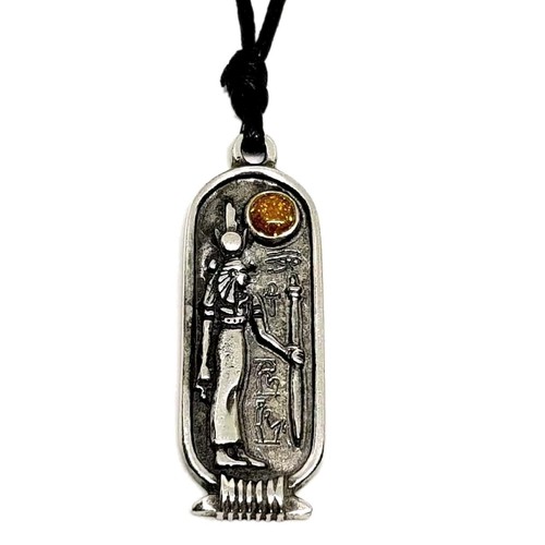 Collier cartouche pendentif