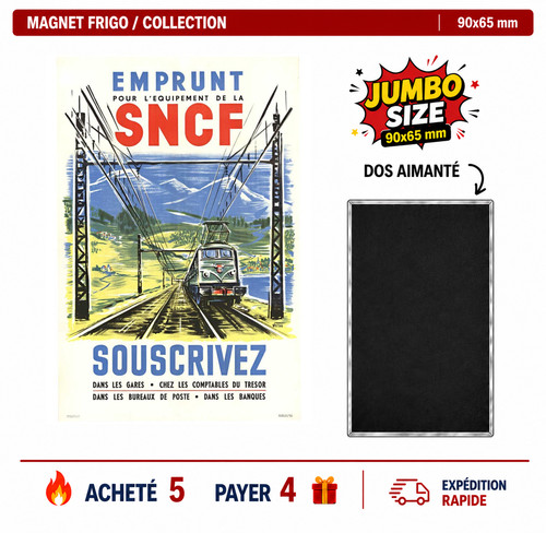Magnet frigo locomotive - frigo,