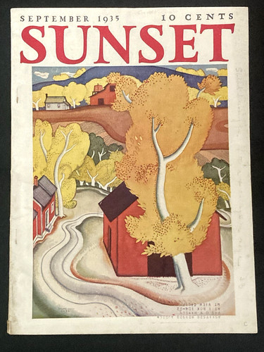 Vtg sunset magazine sept 1935 - vtg,