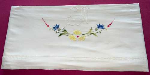 Beau drap ancien - , et