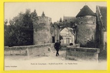 cpa FRANCE St JEAN aux BOIS (Oise) La Vieille PORTE FORTIFIÉE Marchand de Vin