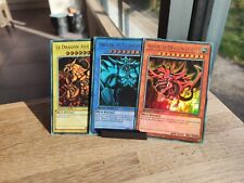 Yu-Gi-Oh ! Lot 3 Dieux égyptiens Slifer Obelisk Râ dragon céleste Tourmenteur