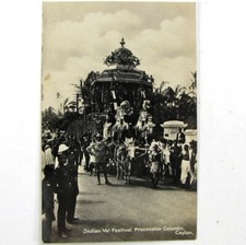 Cpa photo Ceylan Sri Lanka Indian Vel Festival procession Colombo Ceylon c1930