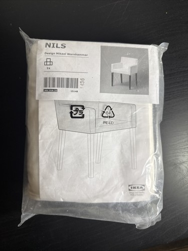 Ikea white nils - arm, chair