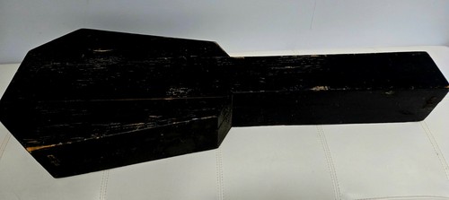Antique 1800s wood guitar case - guitar,
