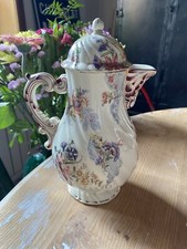 PICHET  AVEC  COUVERCLE  SARREGUEMINES  DECOR  LAVALLIERE