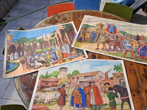 Lot anciennes affiches - de,