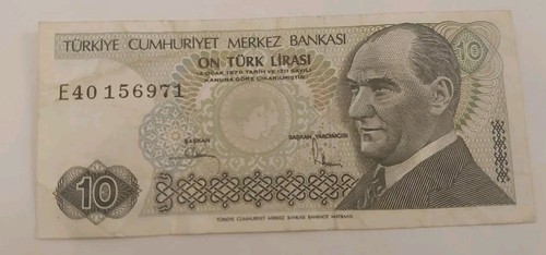 Billet turquie lirasi 1970 - billet,