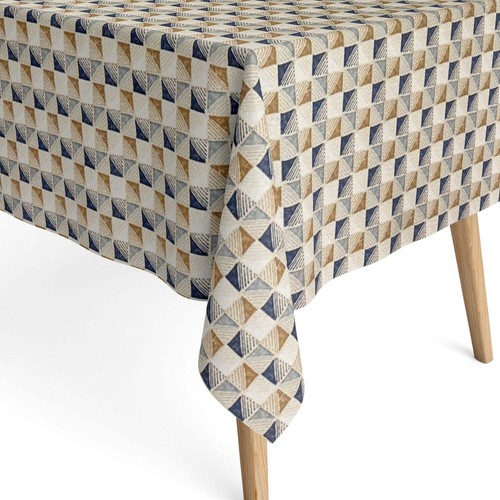 Nappe jacquard coton enduit - en,