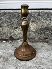 Bougeoir laiton patiné - laiton,
