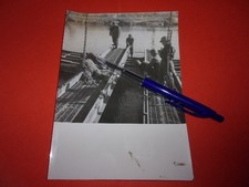 PHOTOS 39/45,armée française de libé,construction d un pont flottant,(j174,