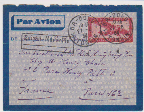 Tonkin saigon via marseille - via,