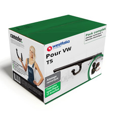 Pack Attelage Westfalia pour VW T5 03-09 col de cygne + Faisceau spé. 13 broches