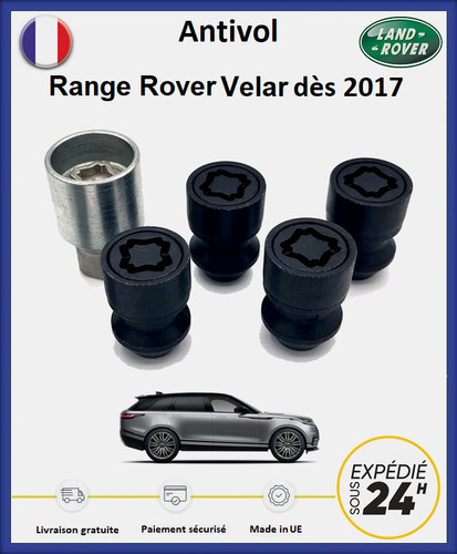 Ecrous antivol roues noir - antivol,